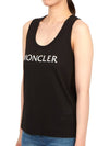 Logo Print Sleeveless Black - MONCLER - BALAAN 3