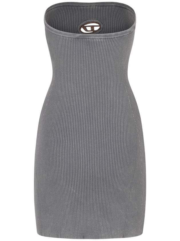 Women s M Scolo Logo Plaque Sleeveless Short Dress Gray - DIESEL - BALAAN 3