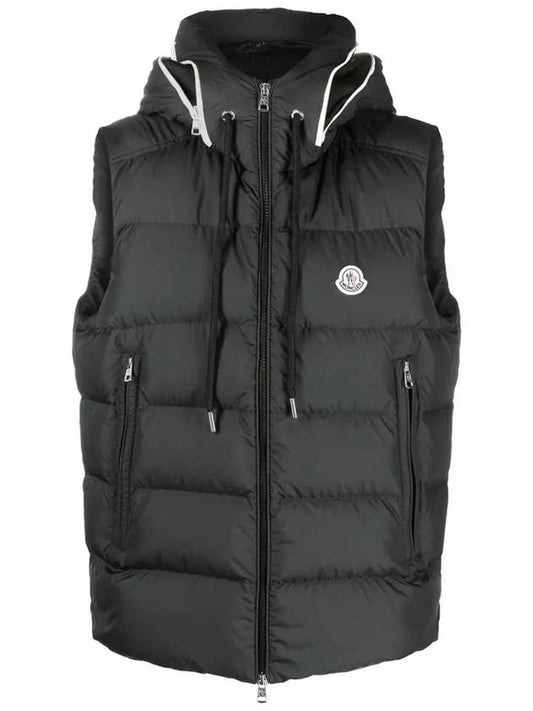 Cardamine Cardamine Logo Patch Padded Vest Black - MONCLER - BALAAN 2