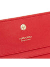 New Gancini Leather Half Wallet Red - SALVATORE FERRAGAMO - BALAAN 7