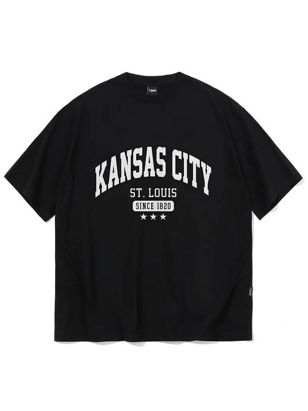 Kansas City short sleeve t-shirt black - CRUMP - BALAAN 1