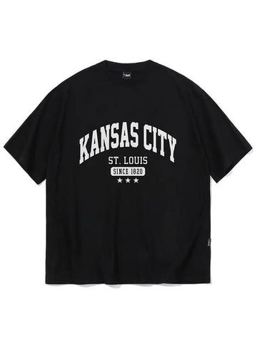 Kansas City short sleeve t-shirt black - CRUMP - BALAAN 1