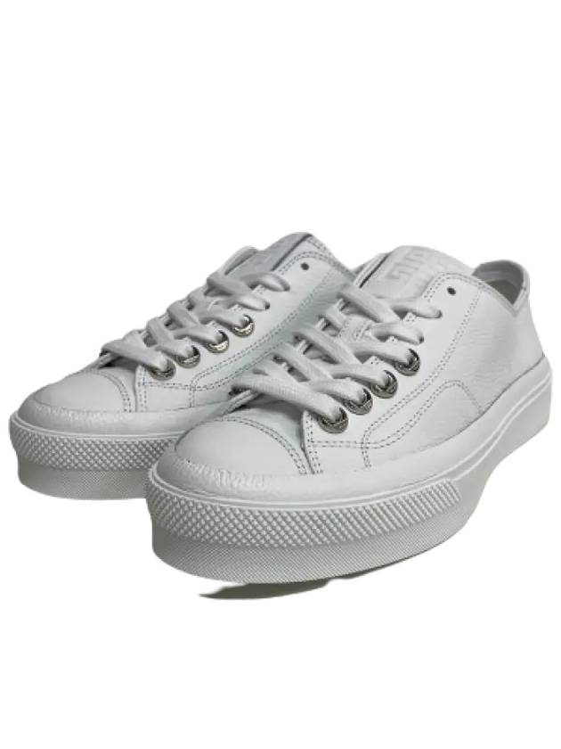 City Leather Low Top Sneakers White - GIVENCHY - BALAAN 3