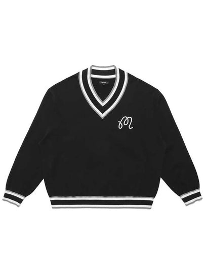 Malbon Bobby Sweater Men s Knit M 7605 BLK - MALBON GOLF - BALAAN 2