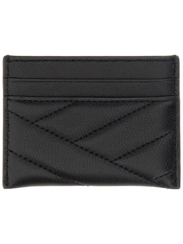 Kira Chevron Logo Card Wallet Black - TORY BURCH - BALAAN 5