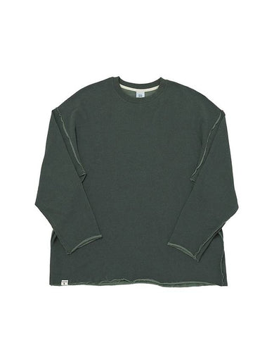 Vintage P. Dyeing Cut-Out Box Tee Khaki - A NOTHING - BALAAN 1