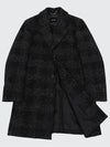 Check pattern black wool blend half coat CO113 - IKALOOOK - BALAAN 4