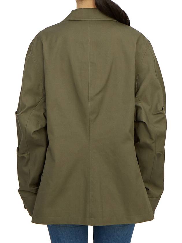 Cotton Army Jacket Khaki - TOTEME - BALAAN 5