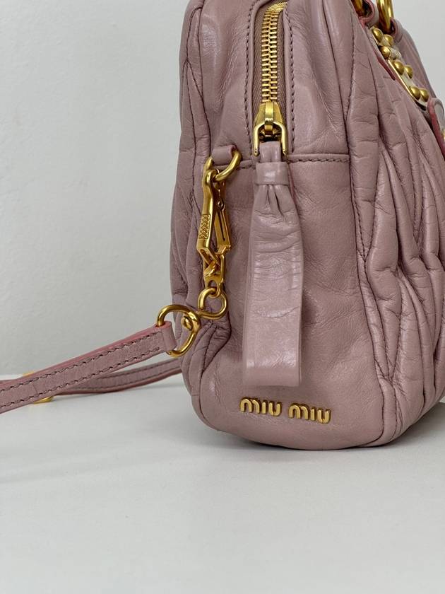 Indie Pink Matrasse Small Hobo Shoulder Bag 3VMIB15859 - MIU MIU - BALAAN 6