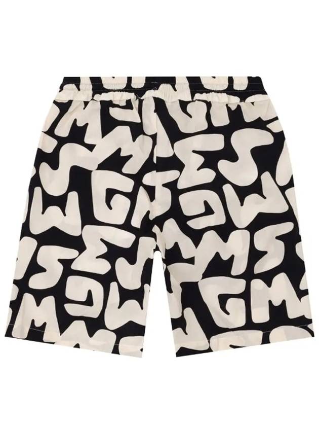 Kids Logo Pattern Short Pants MS029510 200 - MSGM - BALAAN 3