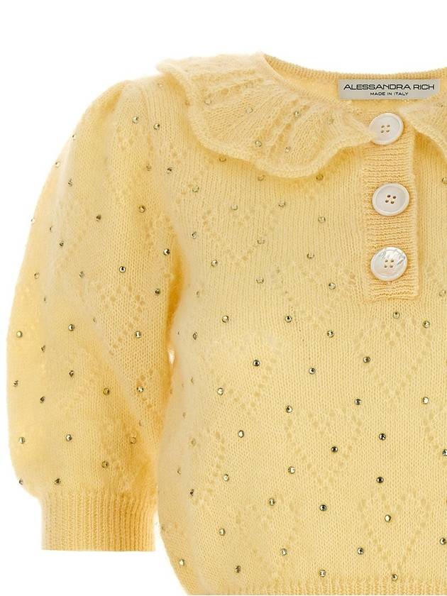 Sweater FABX3651K42629088 YELLOW - ALESSANDRA RICH - BALAAN 4