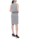 Micro Check Cotton Tweed Vest Grey - THOM BROWNE - BALAAN 7