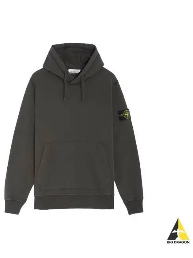 Wappen Patch Classic Fleece Hoodie Grey - STONE ISLAND - BALAAN 2