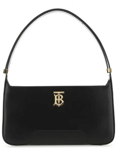 Leather TB Shoulder Bag Black - BURBERRY - BALAAN 1