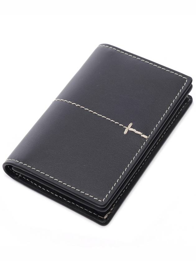 Business Leather Card Wallet Black - TOD'S - BALAAN 6