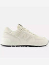 574 Linen Low Top Sneakers Sea Salt - NEW BALANCE - BALAAN 2