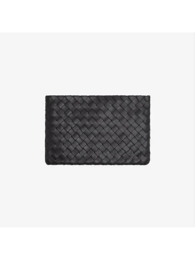 Intrecciato Medium Clutch Bag Black - BOTTEGA VENETA - BALAAN 2