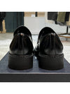 Chocolate Brushed Leather Loafers Black - PRADA - BALAAN 7