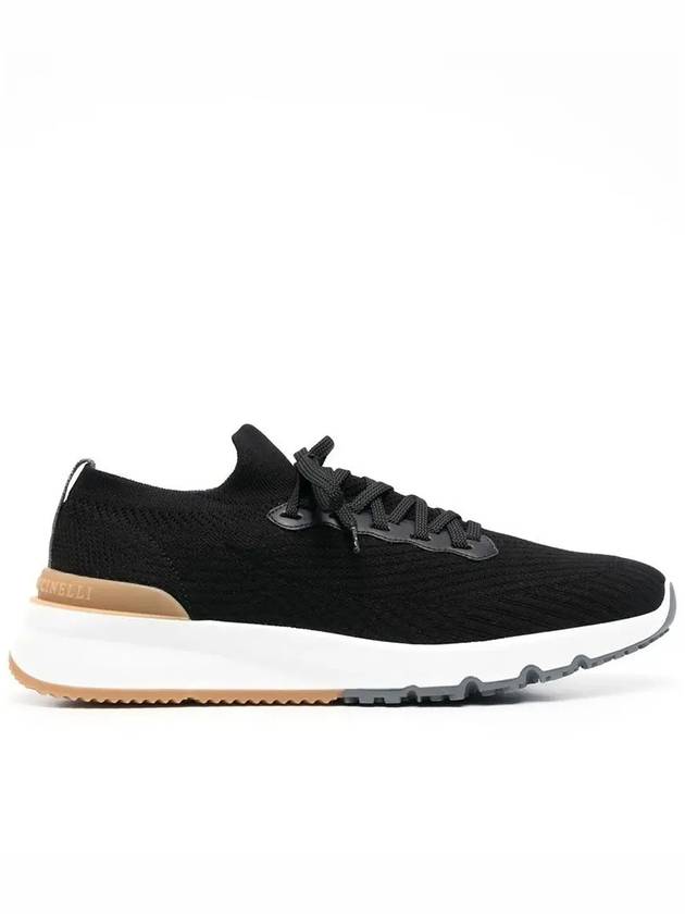 Knit Running Sneakers Black - BRUNELLO CUCINELLI - BALAAN 2