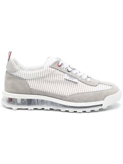 Tech Runner Panel Low Top Sneakers Grey - THOM BROWNE - BALAAN 2