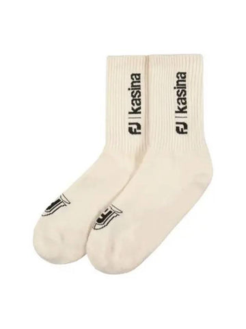 FJ x KASINA Prodry Socks Ivory - FOOTJOY - BALAAN 1