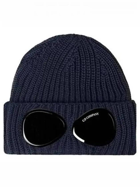 Goggles Merino Wool Beanie Navy - CP COMPANY - BALAAN 2