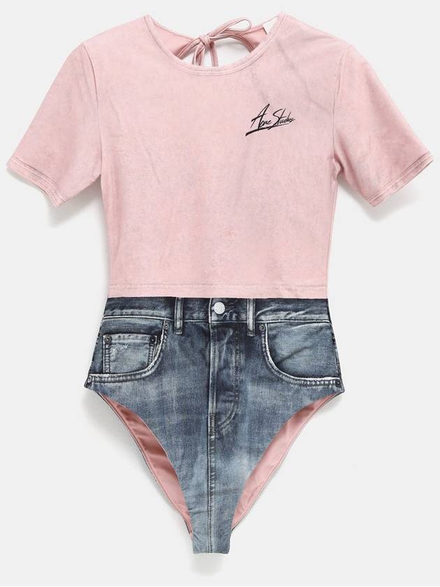 printed bodysuit pink - ACNE STUDIOS - BALAAN 2