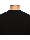 Crewneck Full Rib Wool Knit Top Black - STONE ISLAND - BALAAN 8