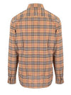 Small Scale Check Stretch Cotton Long Sleeve Shirt Beige - BURBERRY - BALAAN 3