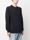 Diagonal Raised Fleece Sweatshirt Navy - CP COMPANY - BALAAN 4