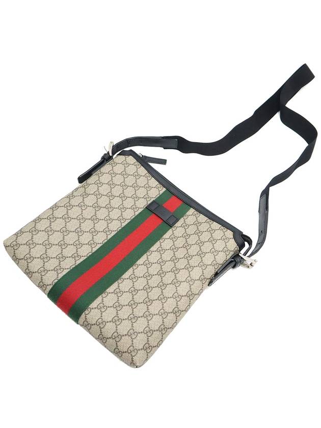 Gucci 387111 GG Supreme Canvas WEB Messenger Cross Bag - GUCCI - BALAAN 6