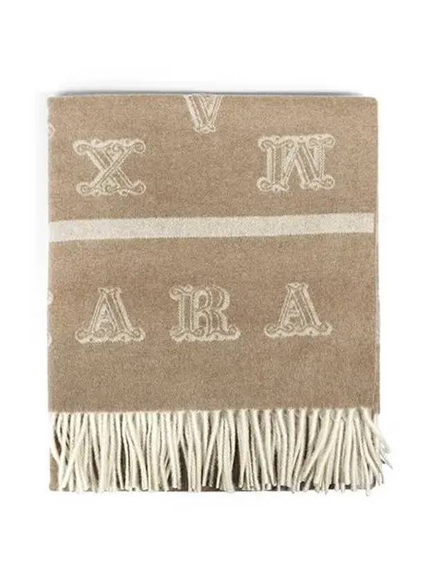 All Over Logo Muffler Camel - MAX MARA - BALAAN 3