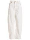 Stary Straight Jeans White - GANNI - BALAAN 1