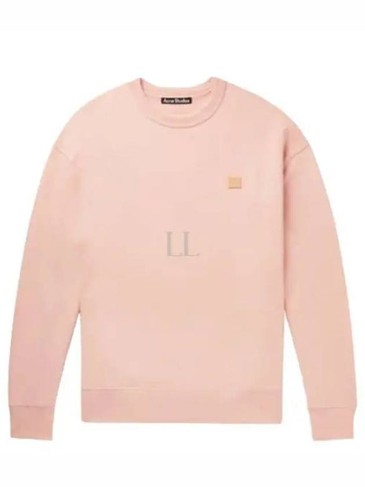 Face Patch Crew Neck Sweatshirt Powder Pink - ACNE STUDIOS - BALAAN 2