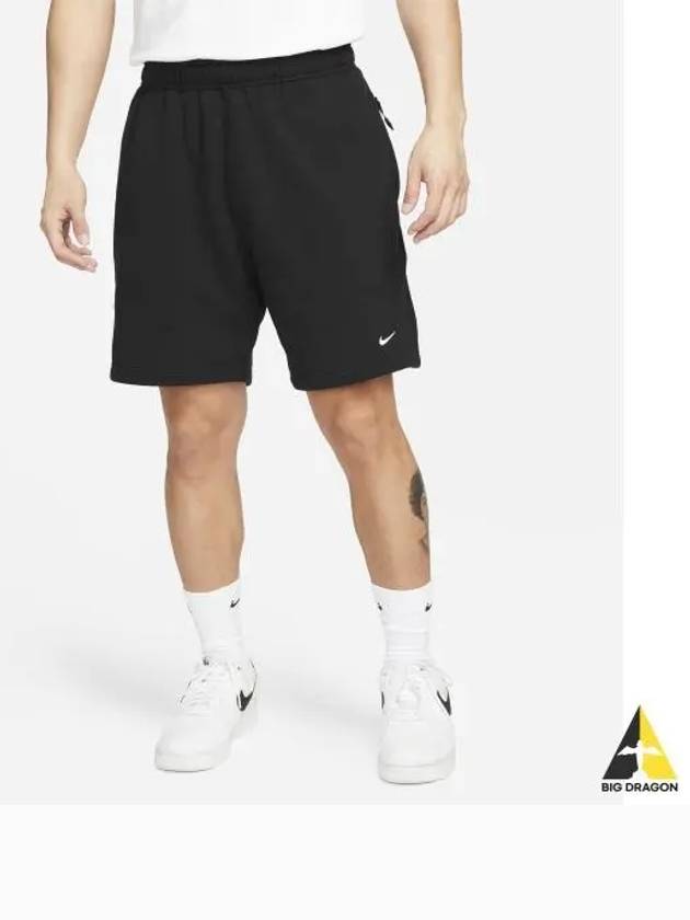 Domestic Store Men s Shorts Solo Swoosh French Terry DX0818 010 - NIKE - BALAAN 2