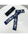 Classic Ballerina Silk Twilly Bandeau Scarf Blue AA0349 - CHANEL - BALAAN 8