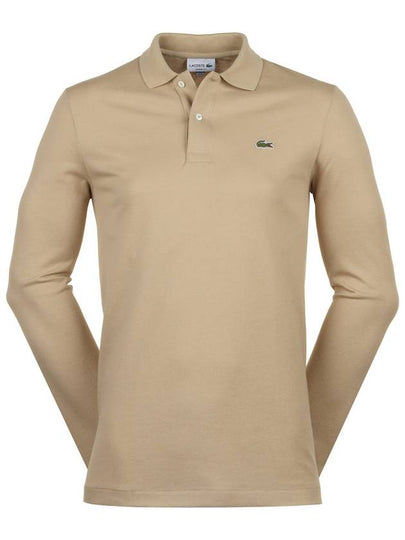 Classic Long Sleeve Polo Shirt Beige - LACOSTE - BALAAN 2