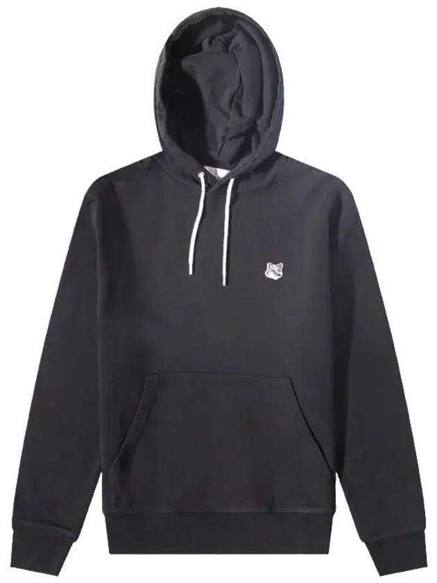 Grey Fox Head Patch Classic Hoodie Black - MAISON KITSUNE - BALAAN 3