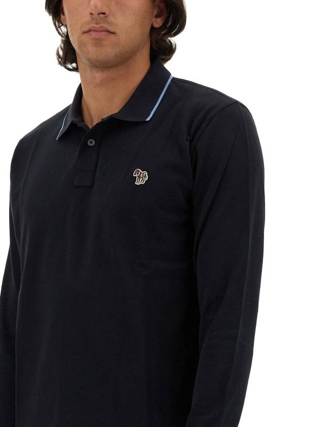 Ps Paul Smith Polo Shirt With Zebra Patch - PAUL SMITH - BALAAN 4