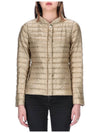 Women's Elena Slim Fit Bomber Padding Gold Beige - HERNO - BALAAN 3