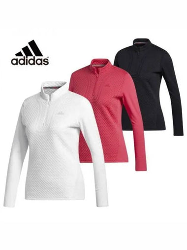 Women s wind half zip up long sleeved T shirt FS6330 FS6331 FS6332 Domestic product GQG022081776681 - ADIDAS GOLF - BALAAN 1