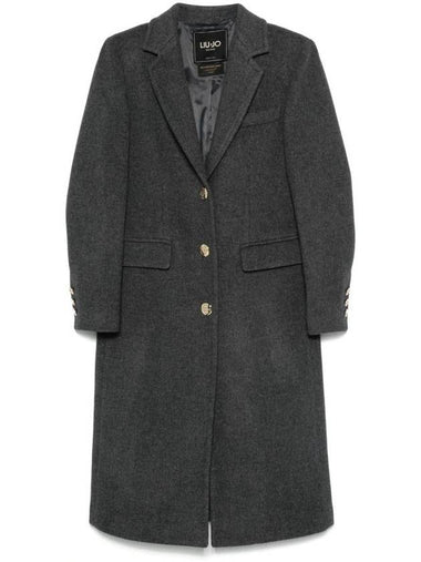 Liu Jo Wool Blend Single-Breasted Coat - LIU JO - BALAAN 1