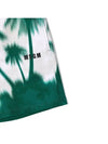 Kids Palm Tree Print Short Pants Green MS029032 080 - MSGM - BALAAN 4