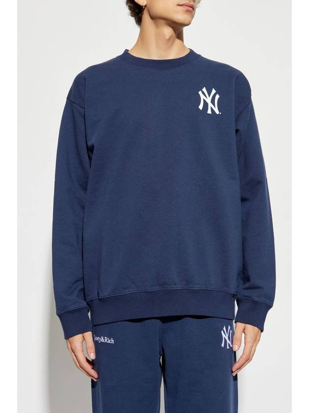 Sporty & Rich Sweatshirt From The 47 & The New York Yankees Collection, Women's, Navy Blue - SPORTY & RICH - BALAAN 5