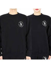 fade crew neck sweatshirt black SR CREWNECK FADED BLACK WHITE - SPORTY & RICH - BALAAN 1