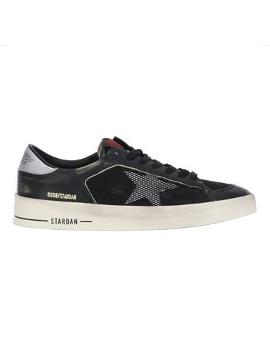 Stardan Suede Nappa Low Top Sneakers Black Silver - GOLDEN GOOSE - BALAAN 1