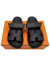 Chypre Calfskin Sandals Black - HERMES - BALAAN 2