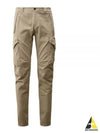 Stretch Sateen Ergonomic Lens Cargo Straight Pants Beige - CP COMPANY - BALAAN 2