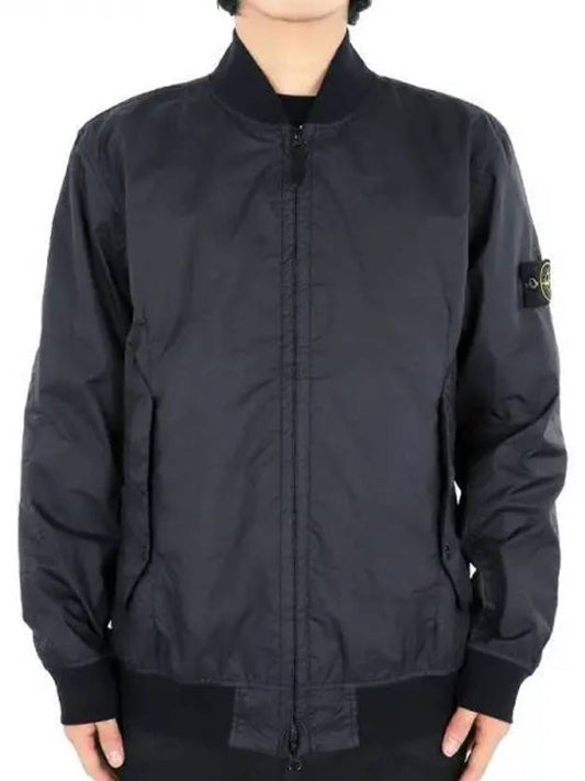 Membrana 3L TC Bomber Jacket Navy - STONE ISLAND - BALAAN 2