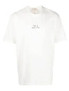 Logo Cotton Short Sleeve T-Shirt White - TEN C - 1